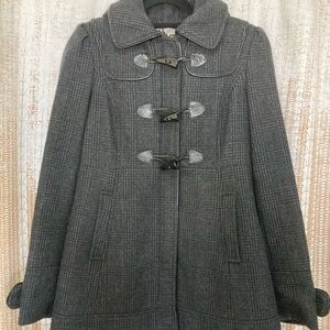 Guess wool peacoat with removable hood